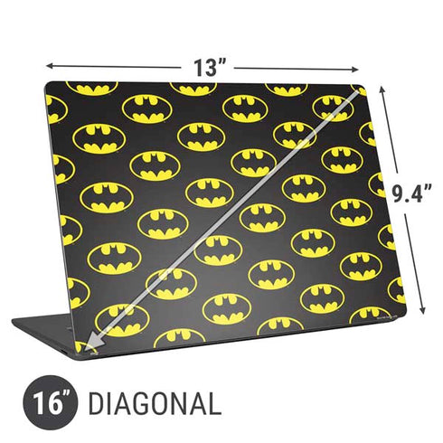 DC Comics Batman Logo Pattern Universal Laptop 16in (13 x 9.4in) Skin